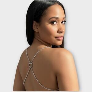 Elegant Crossover Crystal Back Body Chain